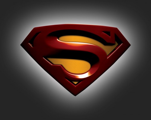 superman logo-black